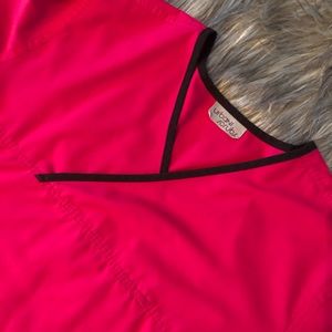 Hot Pink Urbane Scrub Top